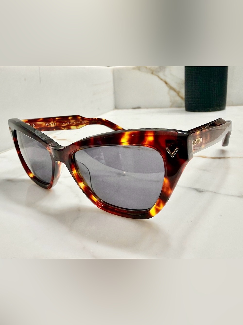 Valentino Women’s Tortoiseshell Cat-Eye Sunglasses - Tortoise & Gray